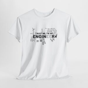 Alternative view of Trust Me I'm an Engineer T-Shirt, Engineering Disciplines Collage Tee, STEM Gift for Science & Tech Students and Professionals