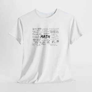 Alternative view of Math T-Shirt with Formulas, Mathematics Equations Tee, Gift for Teacher and Student, Unisex Nerd Apparel