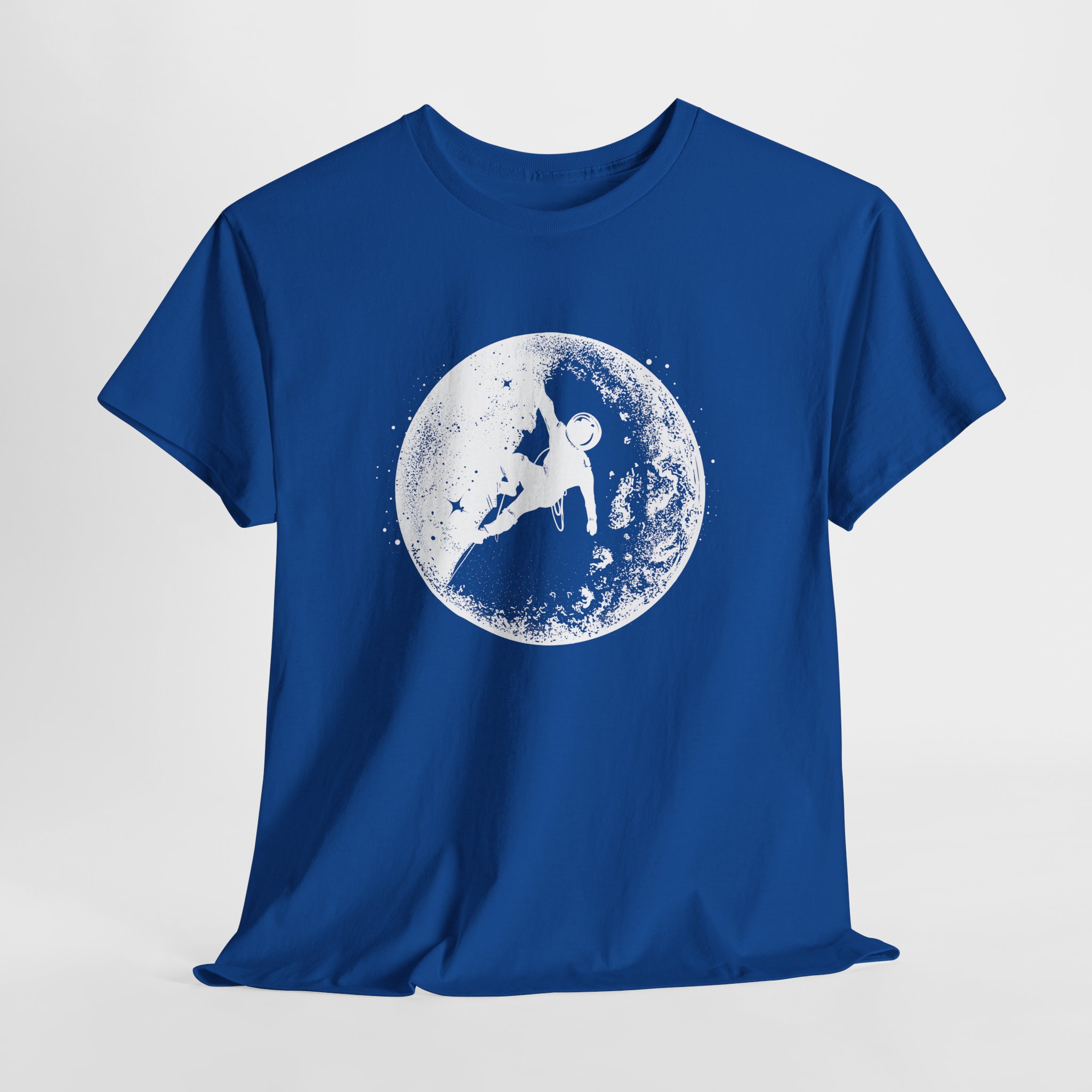 Astronaut Moon Climbing T-Shirt, Space Explorer Tee, Lunar Adventure Art, Unisex Science and Fantasy Apparel - Image 15