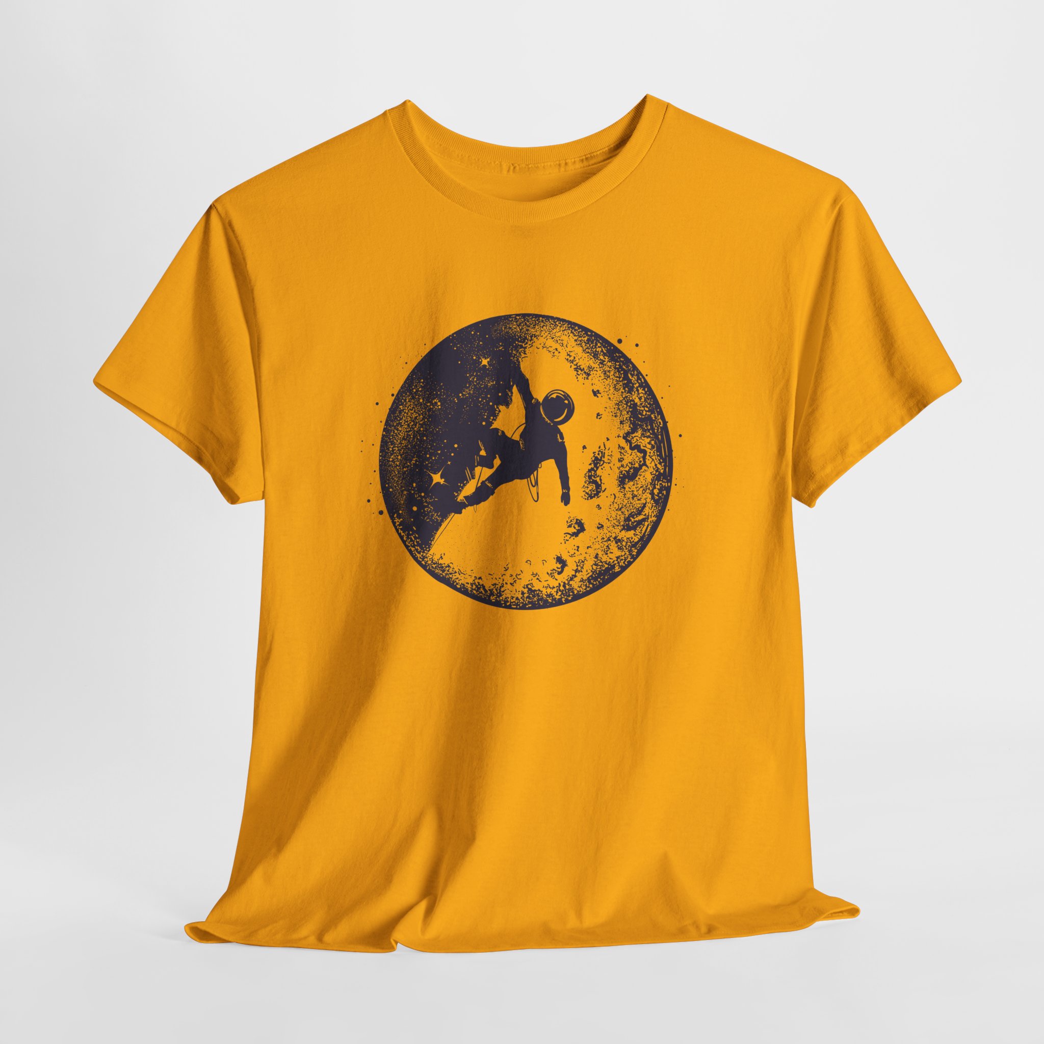 Astronaut Moon Climbing T-Shirt, Space Explorer Tee, Lunar Adventure Art, Unisex Science and Fantasy Apparel - Image 5