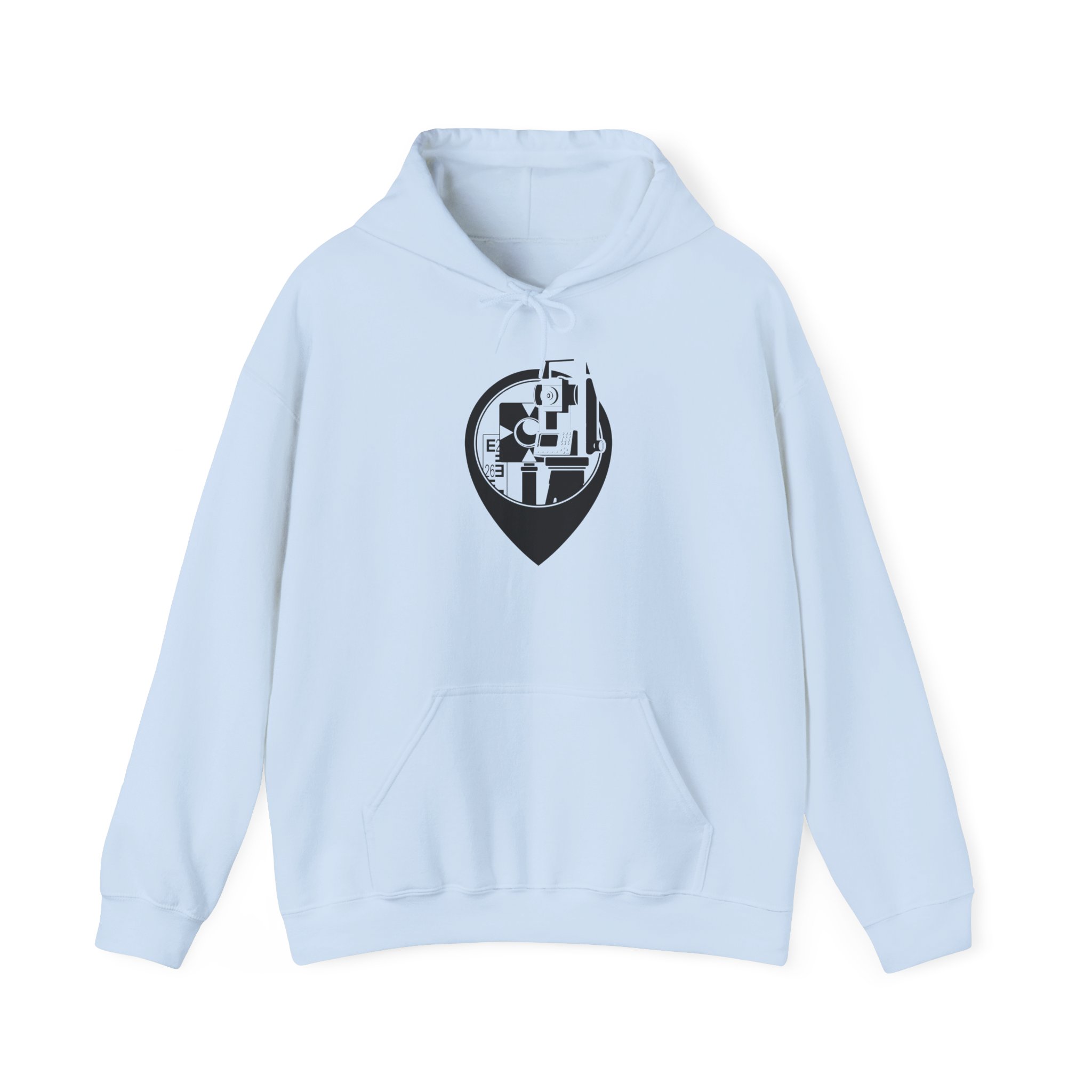 Land Surveyor Hoodie, Mapping Engineer Gift, Geomatics Hooded Sweatshirt with Total Station Design, Civil Engineer Apparel - Image 8