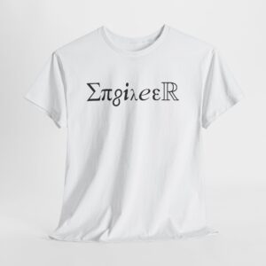 Alternative view of Engineering Unisex Heavy Cotton Tee, Science Tee, Technology Shirt, Math Graphic Tee, STEM Gift Shirt
