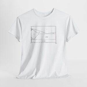 Alternative view of Metallurgy T-Shirt, Iron Carbon Phase Diagram Tee, Unisex Heavy Cotton Shirt, Science Chemistry Gift, Engineer Apparel