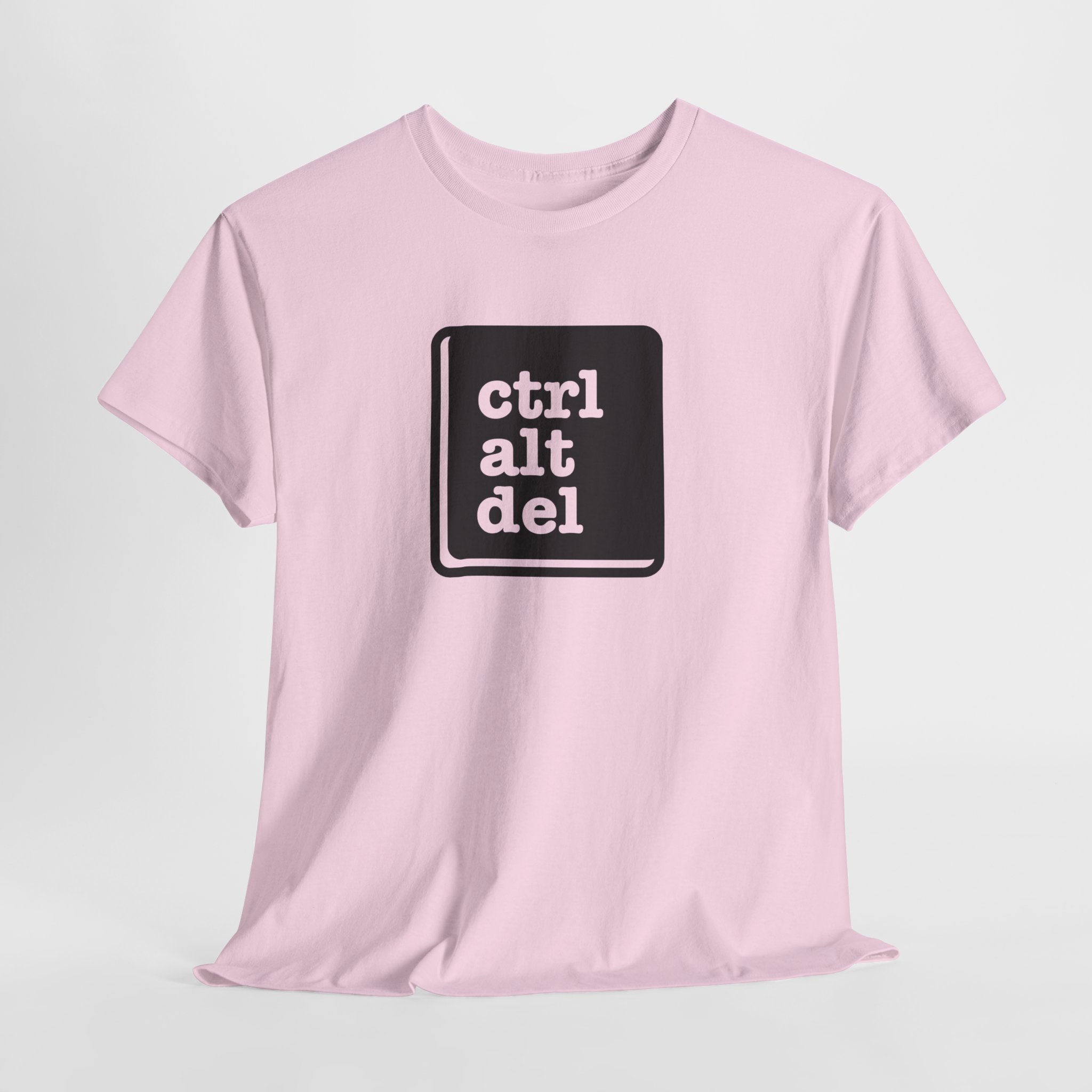 Unisex Heavy Cotton Tee with Ctrl+Alt+Del Design, Perfect for Tech Lovers, Gamers, Geek Culture, Casual Wear, Gift for Programmers - Image 16