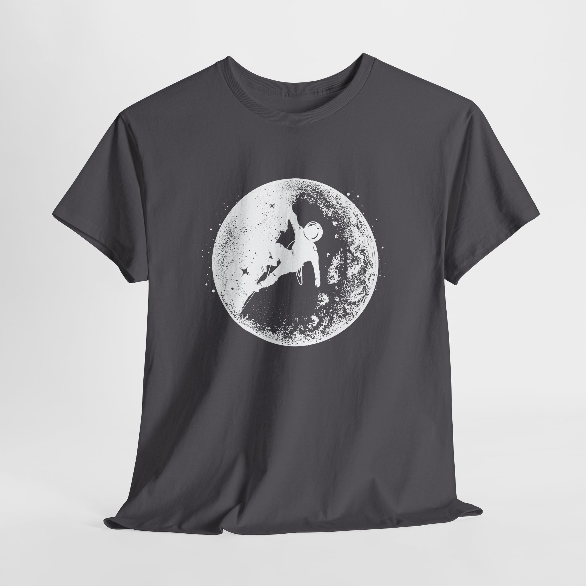 Astronaut Moon Climbing T-Shirt, Space Explorer Tee, Lunar Adventure Art, Unisex Science and Fantasy Apparel - Image 14