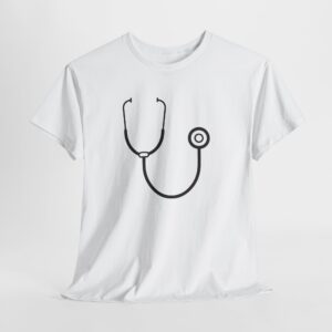 Alternative view of Stethoscope T-Shirt, Medical Professional Gift, Doctor Nurse Appreciation Tee, Healthcare Worker Apparel, Medical Student Gift