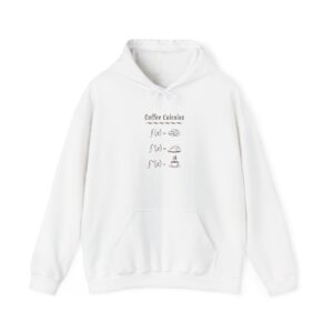 Alternative view of Coffee Calculus Hoodie, Funny Math Pun Sweatshirt, Gift for Coffee Lover and Mathematician, Nerdy STEM Apparel
