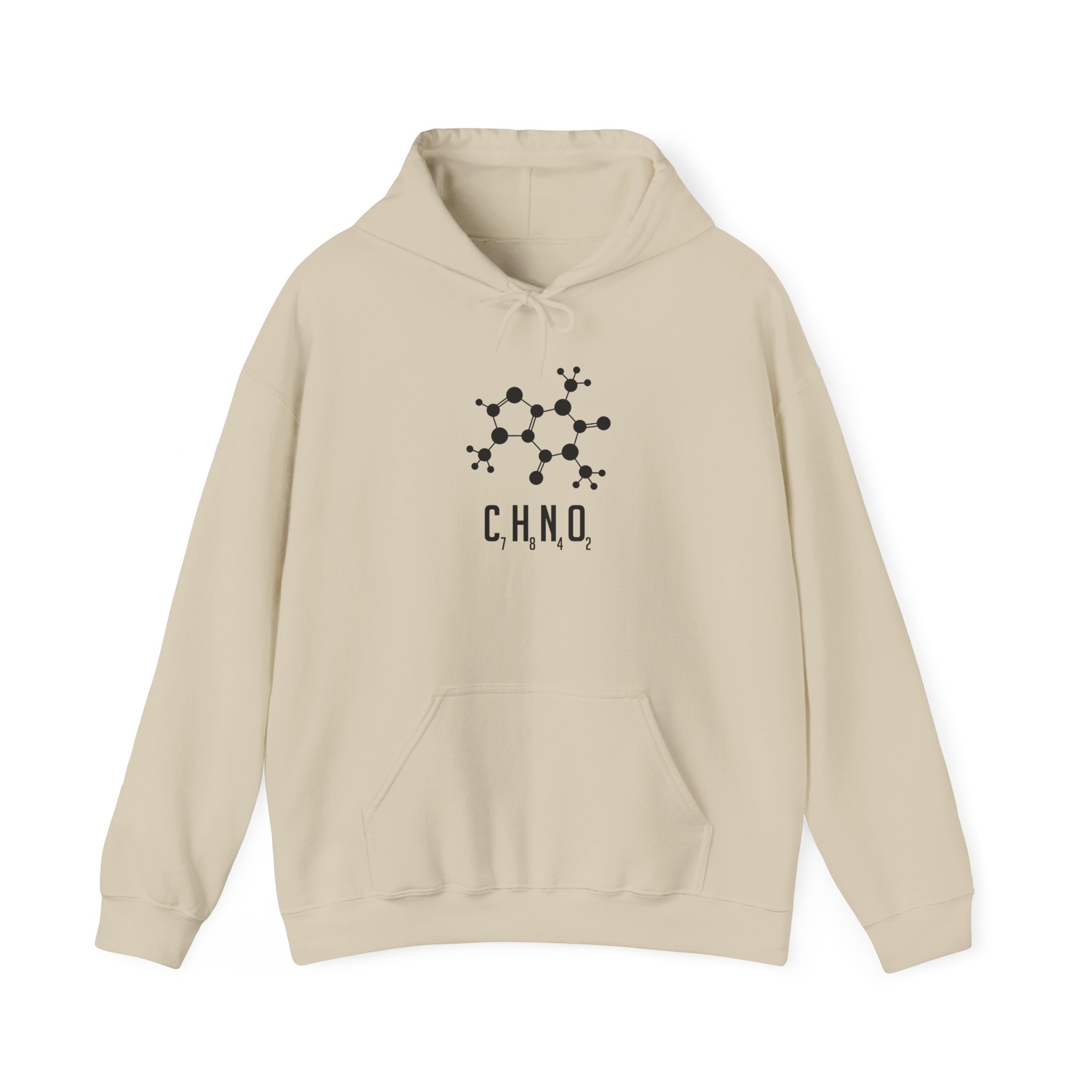 Chocolate Chemical Structure Hoodie, Science Lover Apparel, Unisex Sweatshirt, Gift for Chemists, Academic Sweatshirts, Laboratory Hoodie - Image 4