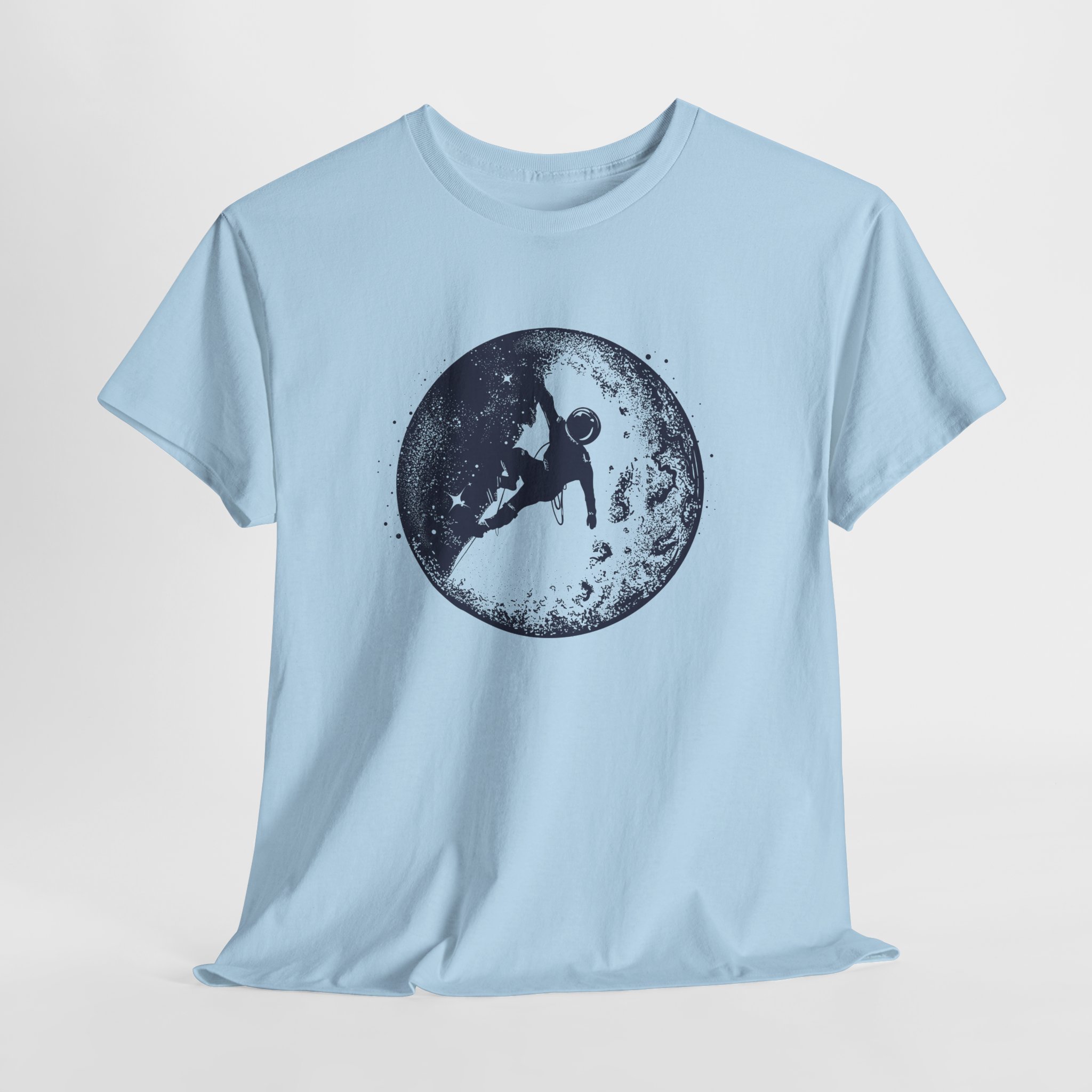 Astronaut Moon Climbing T-Shirt, Space Explorer Tee, Lunar Adventure Art, Unisex Science and Fantasy Apparel - Image 13