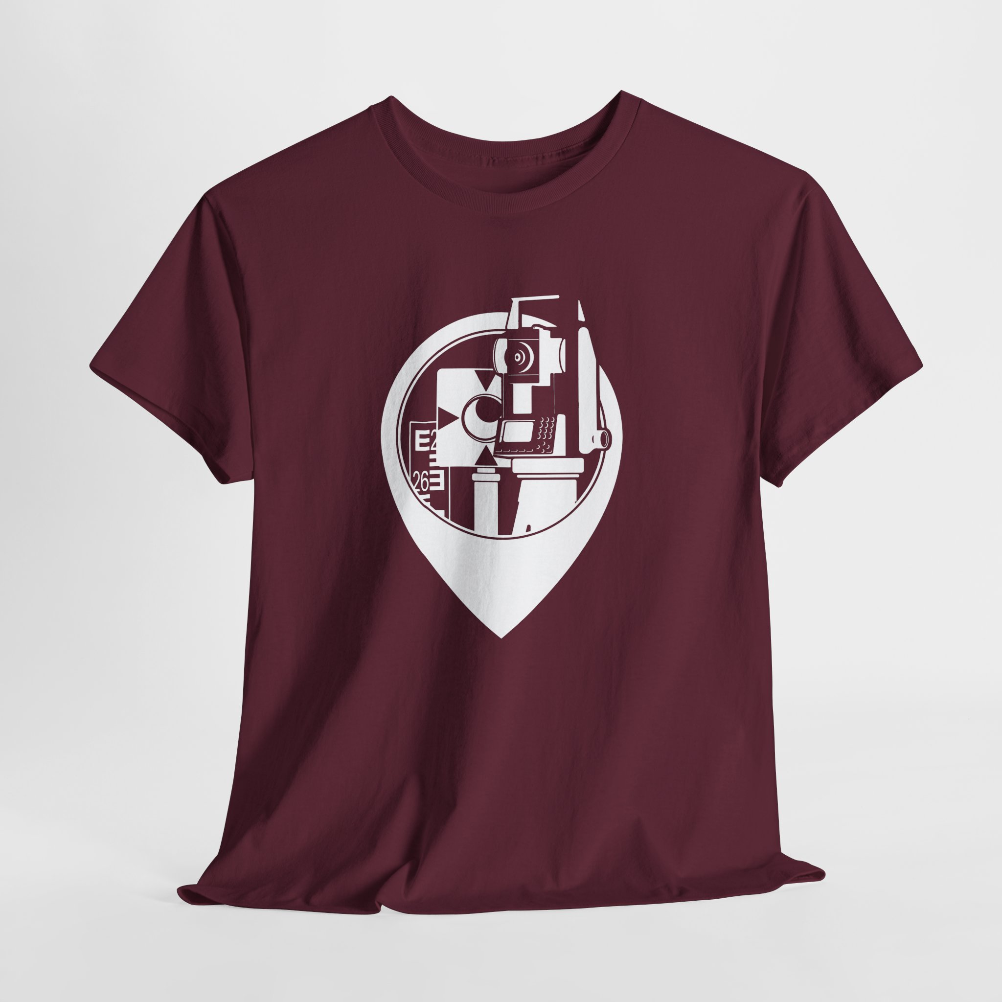 Land Surveyor T-Shirt, Mapping Engineer Gift, Geomatics Tee with Total Station Design, Civil Engineer & Cartography Apparel - Image 7