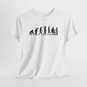 Alternative view of Programmer Evolution T-Shirt, Funny Coder and Developer Tee, Computer Science Gift, Unisex IT Professional Shirt