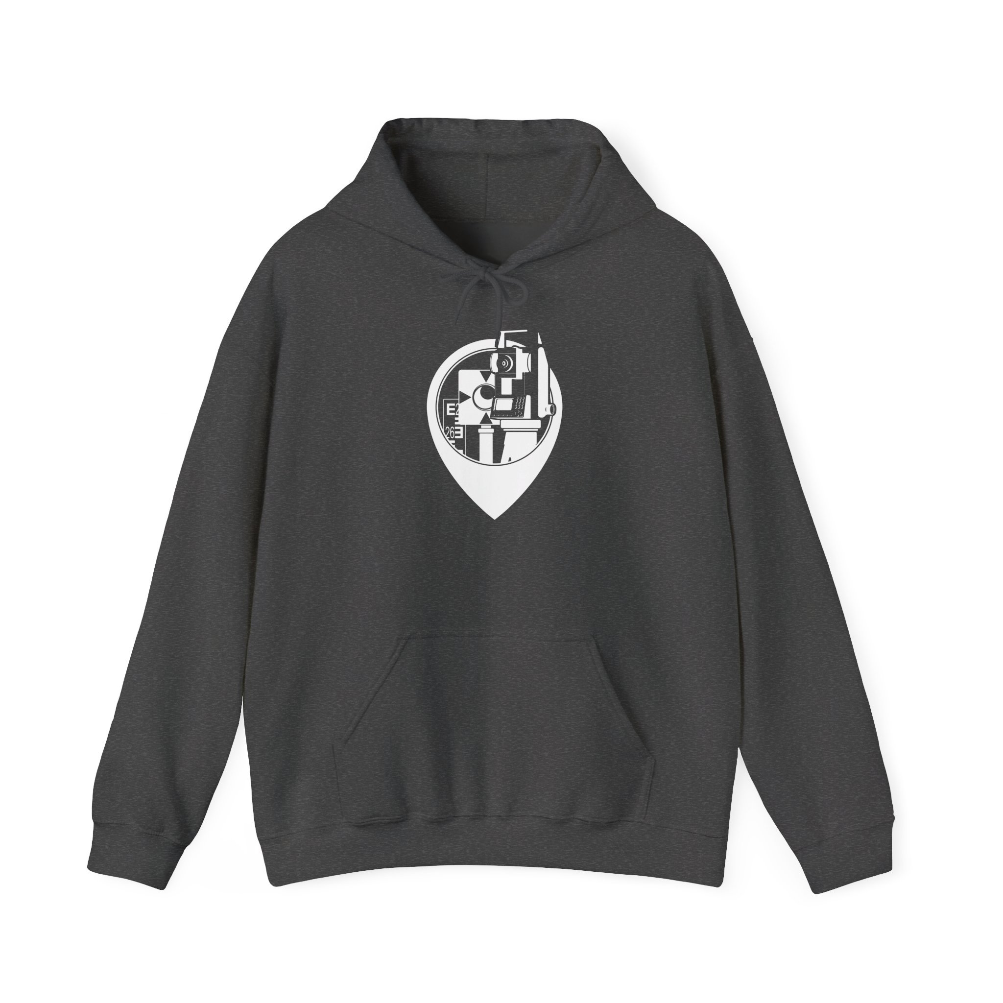 Land Surveyor Hoodie, Mapping Engineer Gift, Geomatics Hooded Sweatshirt with Total Station Design, Civil Engineer Apparel - Image 7
