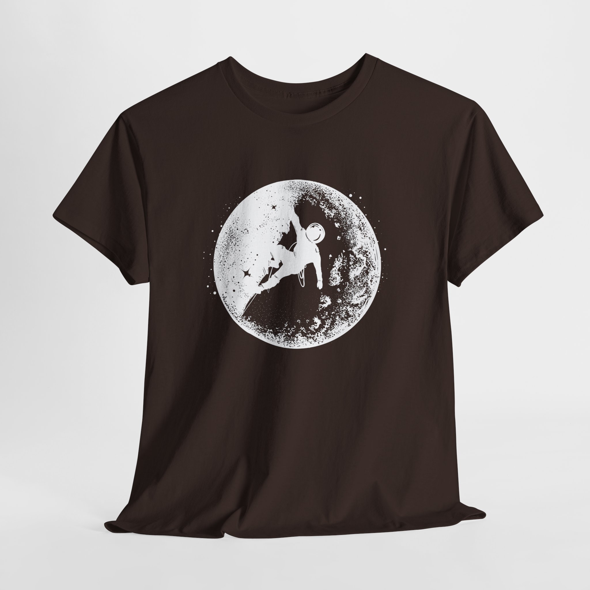 Astronaut Moon Climbing T-Shirt, Space Explorer Tee, Lunar Adventure Art, Unisex Science and Fantasy Apparel - Image 8
