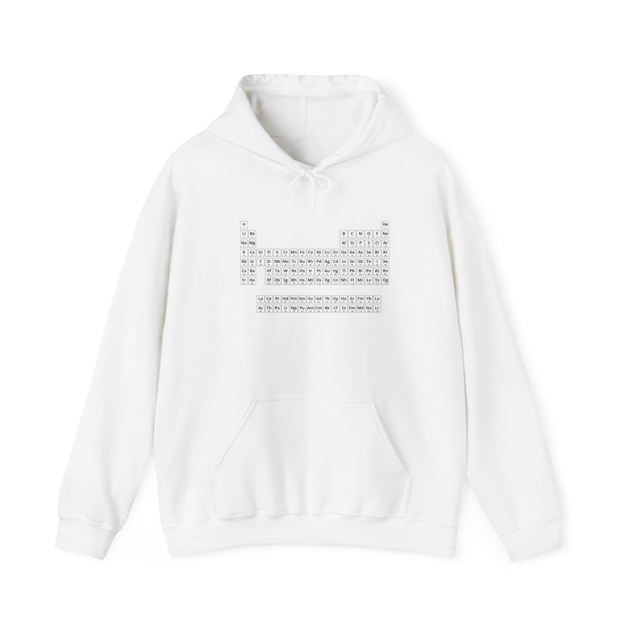 Periodic Table of Elements Hoodie, Science Sweatshirt, Chemistry Gift, Unisex Hooded Sweatshirt, Education Apparel, Science Lover's Clothing - Image 2