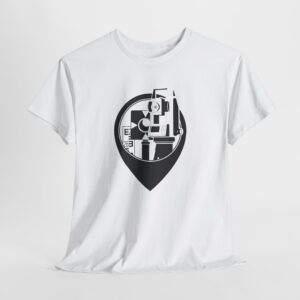 Land Surveyor T-Shirt, Mapping Engineer Gift, Geomatics Tee with Total Station Design, Civil Engineer & Cartography Apparel