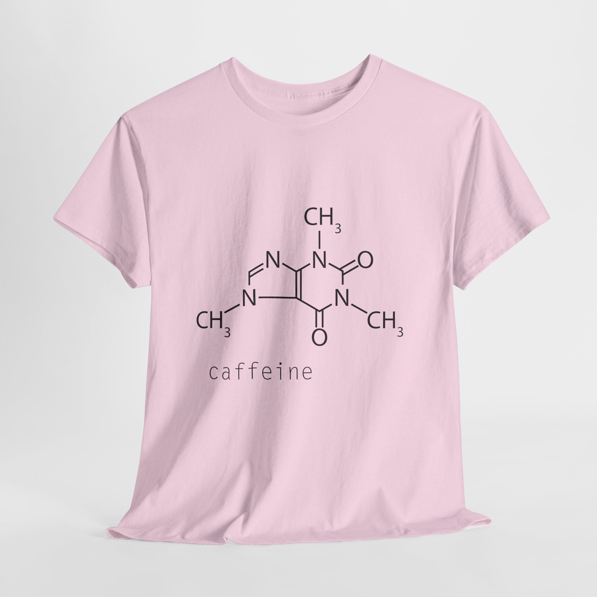 Caffeine Molecule Tee - Unisex Heavy Cotton T-Shirt, Science Gift, Funny Coffee Shirt, Chemistry Apparel, Casual Wear - Image 16
