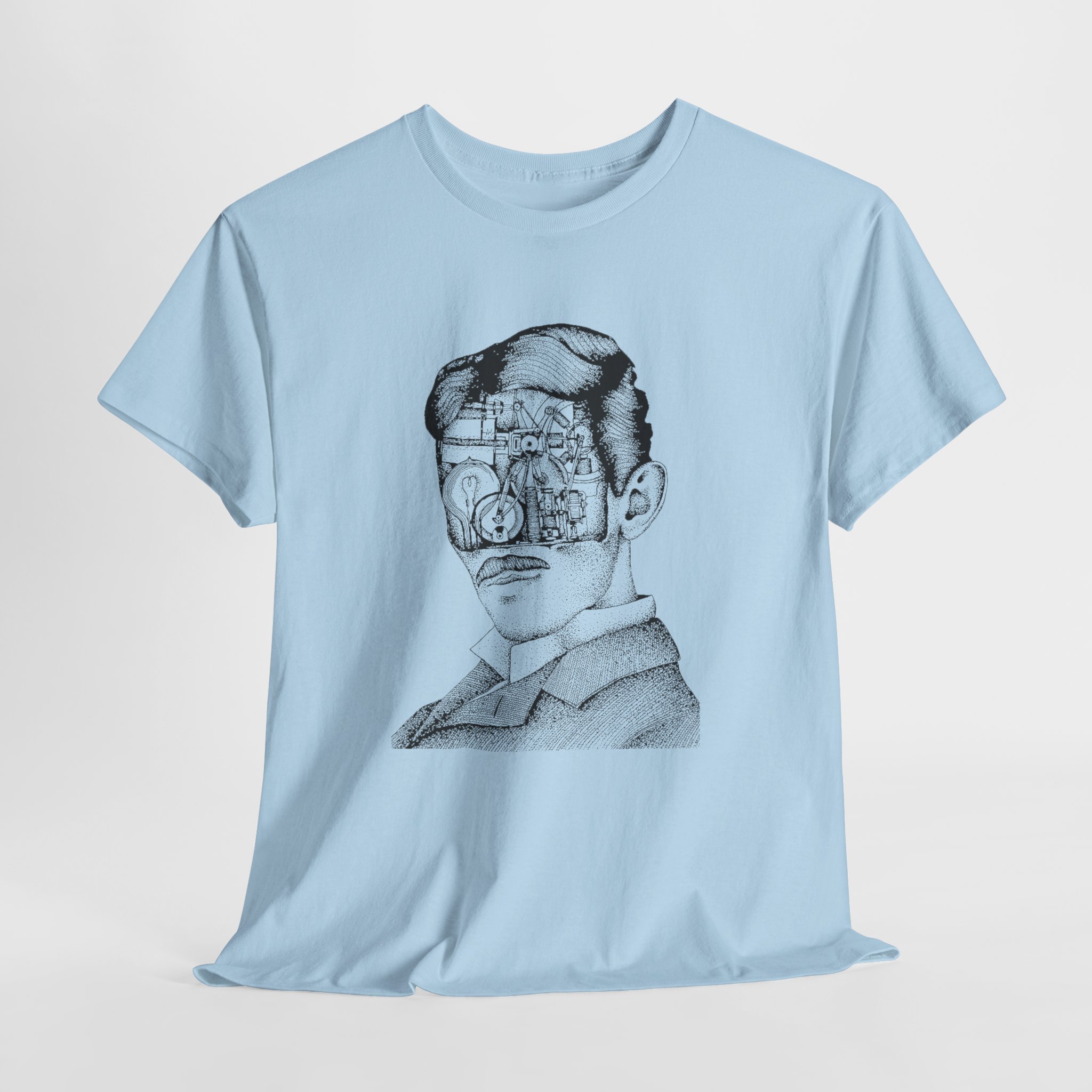 Tesla Printed T-Shirt, Graphic Tee, Unisex Heavy Cotton Tee, Science Lover Gift, Geeky Shirt, Electric Car Enthusiast Top - Image 6