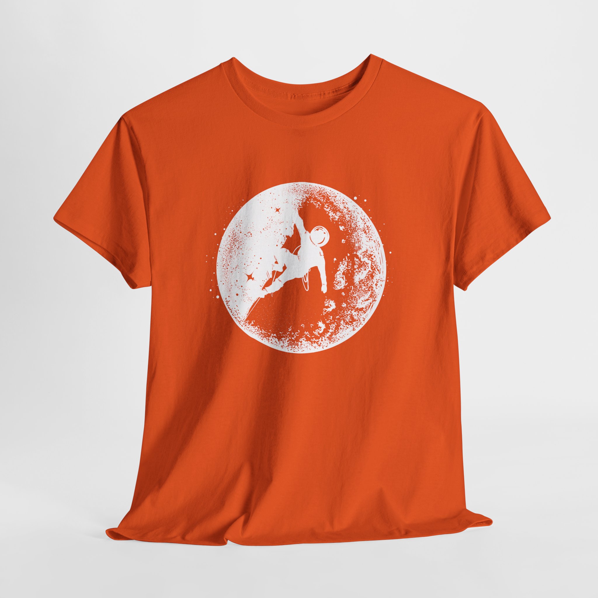 Astronaut Moon Climbing T-Shirt, Space Explorer Tee, Lunar Adventure Art, Unisex Science and Fantasy Apparel - Image 6