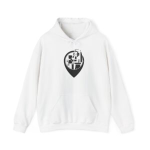 Alternative view of Land Surveyor Hoodie, Mapping Engineer Gift, Geomatics Hooded Sweatshirt with Total Station Design, Civil Engineer Apparel