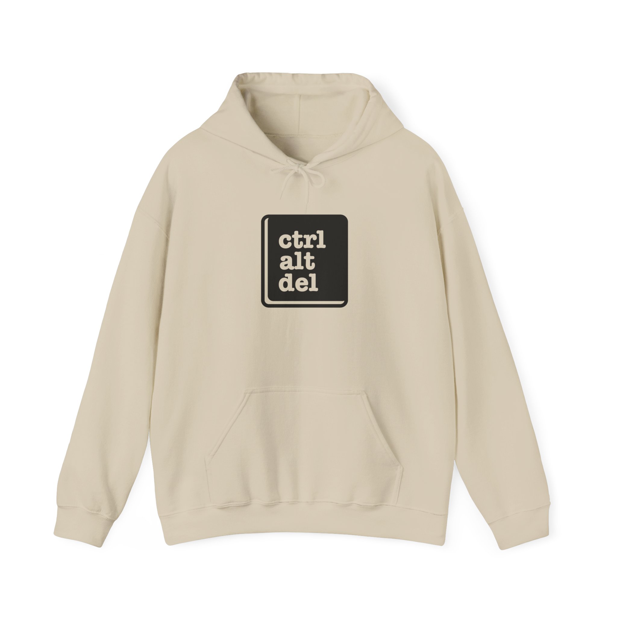 Ctrl Alt Del Hooded Sweatshirt, Cozy Unisex Sweatshirt, Techie Gift, Casual Hoodie, Computer Lover Apparel, Unique Graphic Hoodie - Image 3