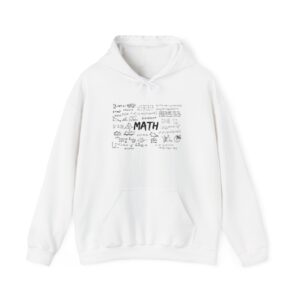 Alternative view of Math Hoodie with Formulas, Mathematics Equations Sweatshirt, Gift for Teacher and Student, Nerdy STEM Apparel