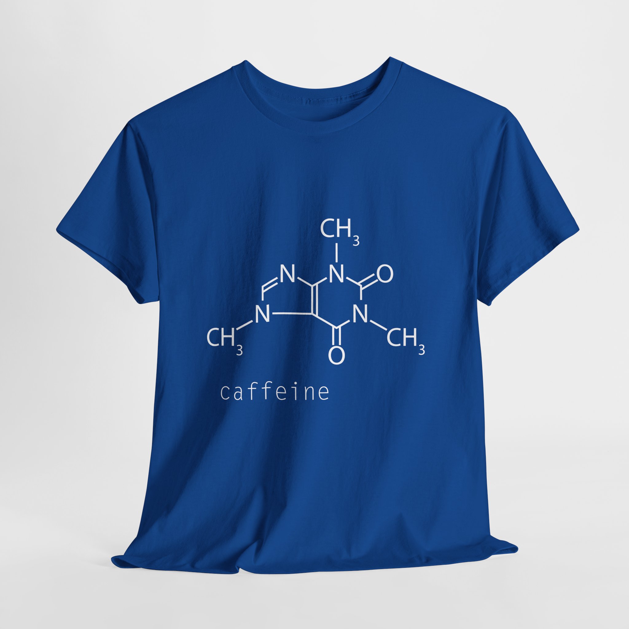 Caffeine Molecule Tee - Unisex Heavy Cotton T-Shirt, Science Gift, Funny Coffee Shirt, Chemistry Apparel, Casual Wear - Image 15