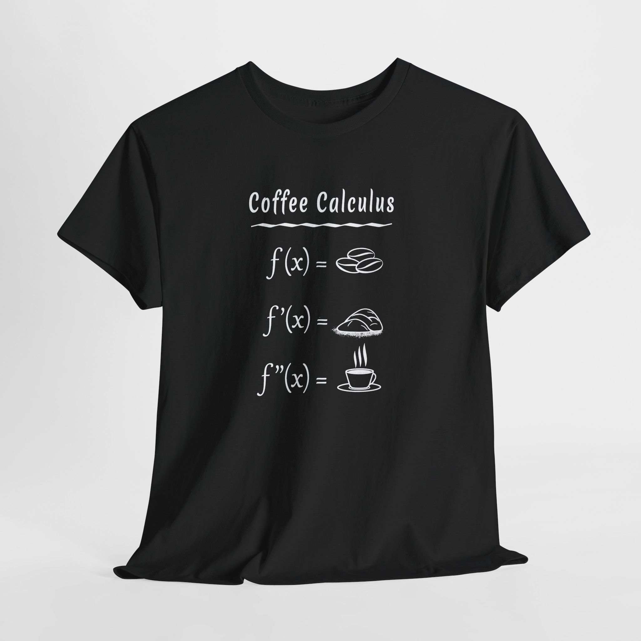 Coffee Calculus T-Shirt, Funny Math Pun Tee, Gift for Coffee Lover and Mathematician, Unisex Nerd Apparel - Image 3