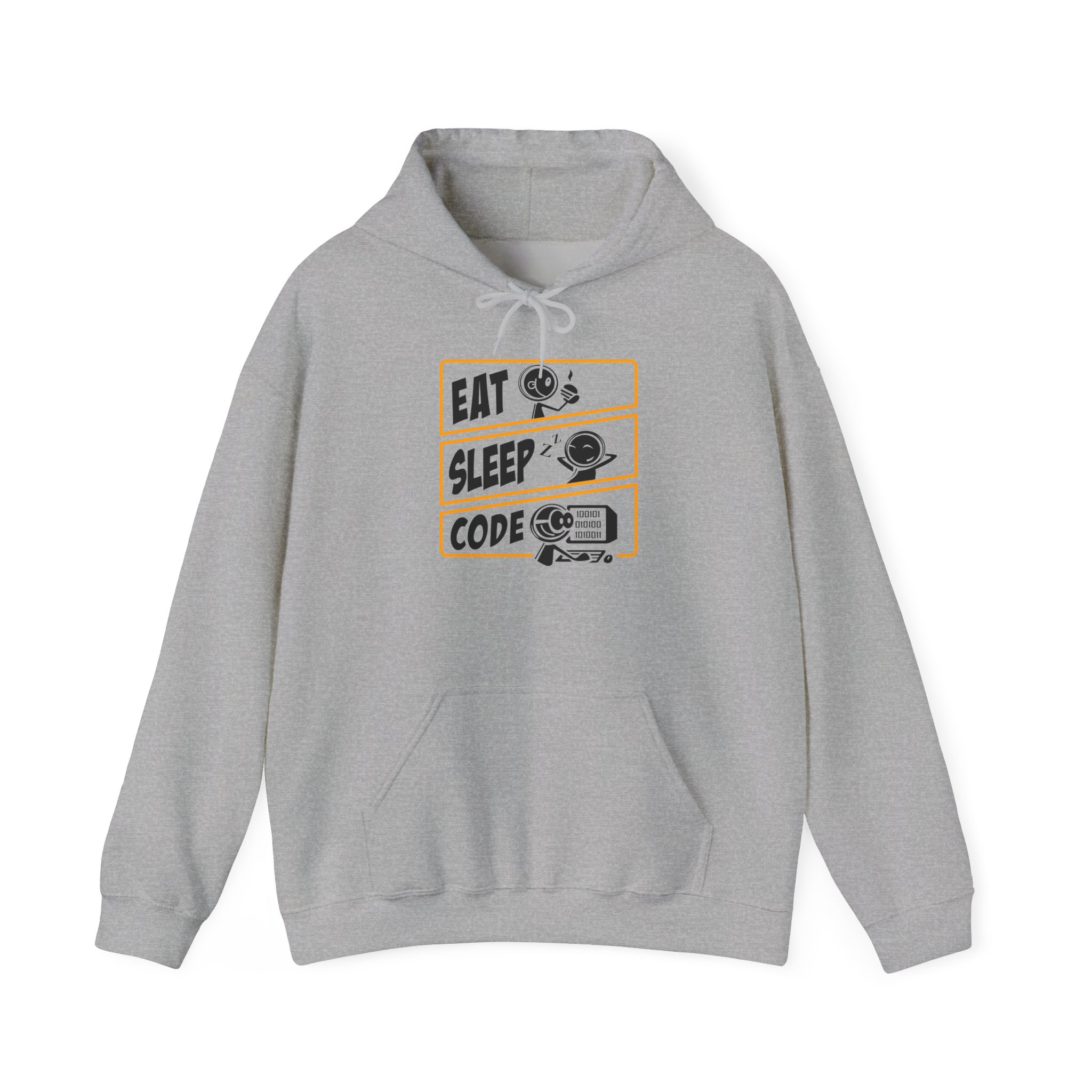 Eat Sleep Code Hoodie, Funny Programmer and Coder Sweatshirt, Computer Science Gift, Developer Life Apparel - Image 5