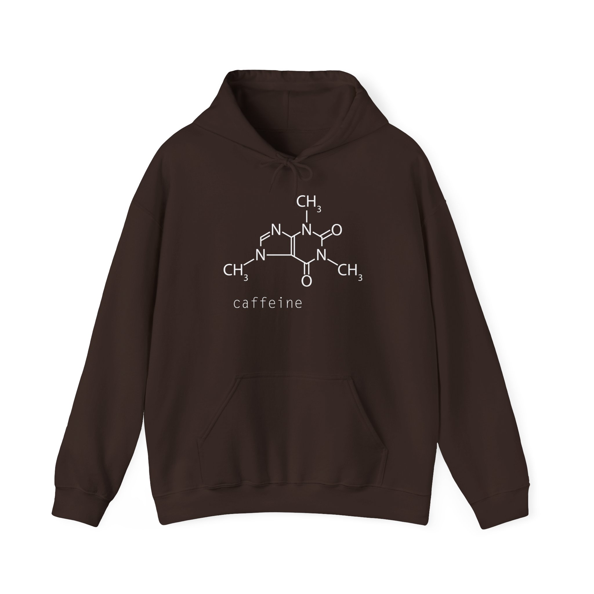 Caffeine Molecule Hoodie, Science Lover Sweatshirt, Chemistry Gift, Unisex Hooded Sweatshirt, Cute Science Apparel