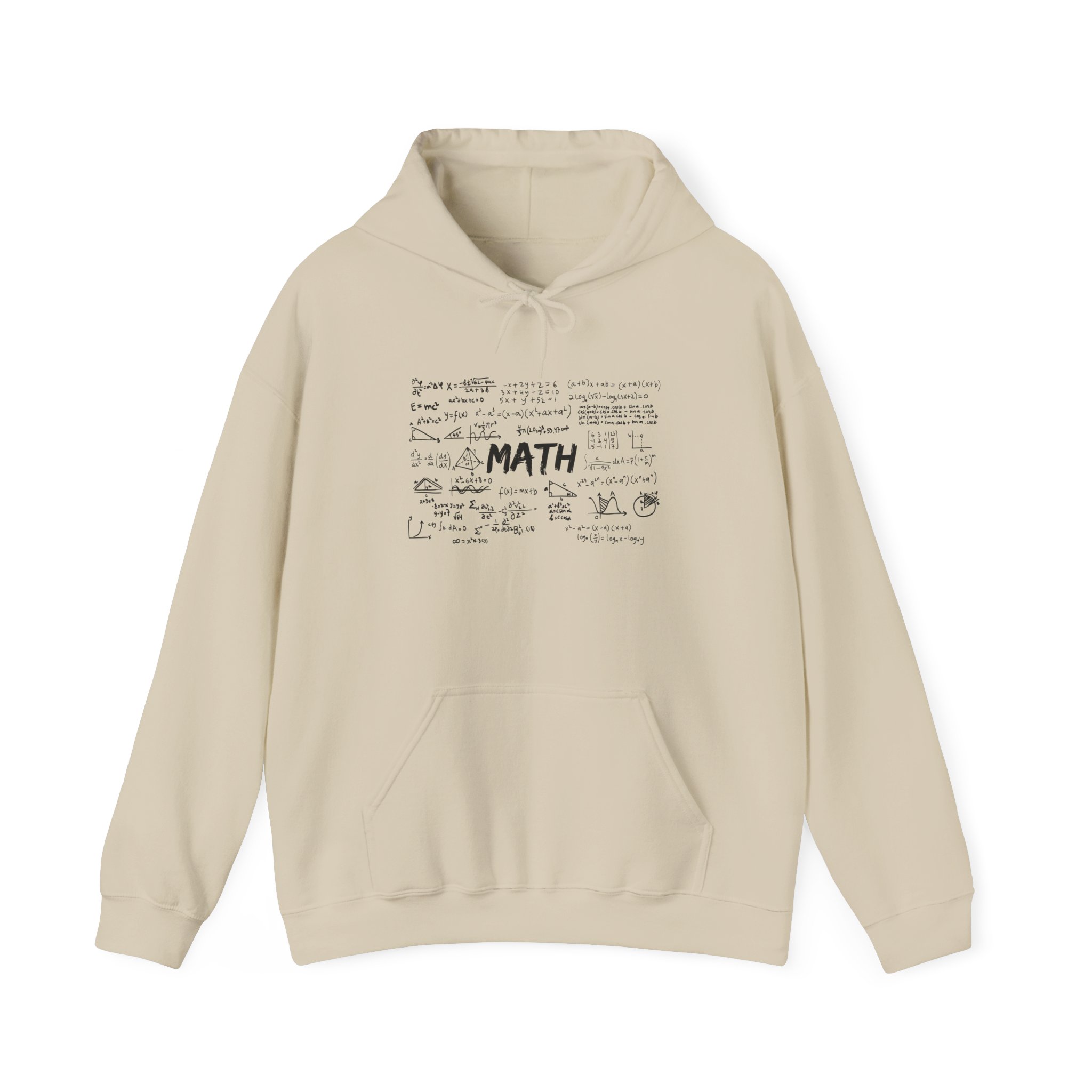 Math Hoodie with Formulas, Mathematics Equations Sweatshirt, Gift for Teacher and Student, Nerdy STEM Apparel - Image 4