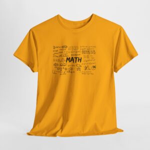 Math T-Shirt with Formulas, Mathematics Equations Tee, Gift for Teacher and Student, Unisex Nerd Apparel