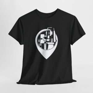 Alternative view of Land Surveyor T-Shirt, Mapping Engineer Gift, Geomatics Tee with Total Station Design, Civil Engineer & Cartography Apparel