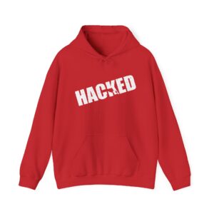 Hacked Hoodie - Unisex Heavy Blend Sweatshirt, Trendy Streetwear, Cozy Casual Wear, Gift for Tech Lovers, Perfect for Everyday Life