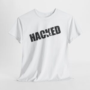 Alternative view of Hacked Unisex Heavy Cotton Tee, Computer, Science, Funny Gift for Tech Lovers, Unique Gamer Shirt, Programmer Humor Apparel