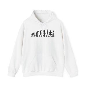 Alternative view of Programmer Evolution Hoodie, Funny Coder and Developer Sweatshirt, Computer Science Gift for Men and Women